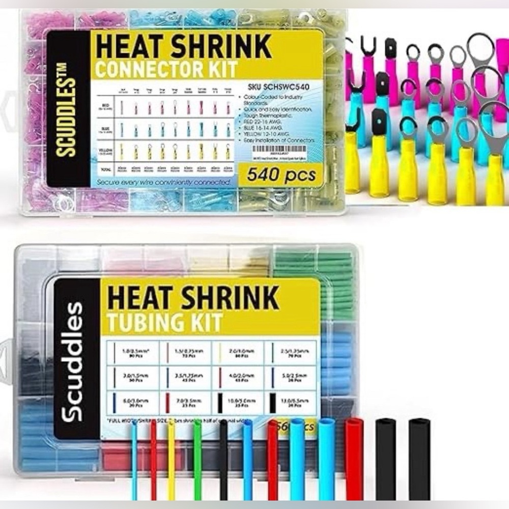 Scuddles 540 / 560 Heat Shrink Connector and Tubing Kit NIB